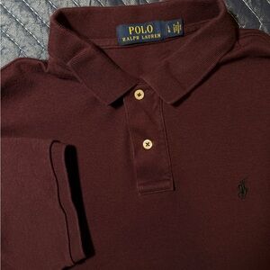 Ralph Lauren Men's Maroon Shirt Size Large